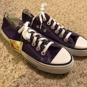Converse all star purple shoes size 7.5 women new
